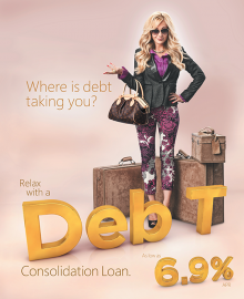 DebT First Entertainment Credit Union Ad