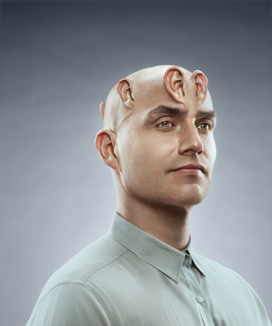 DTS Headphone-X man concept shot for print ad