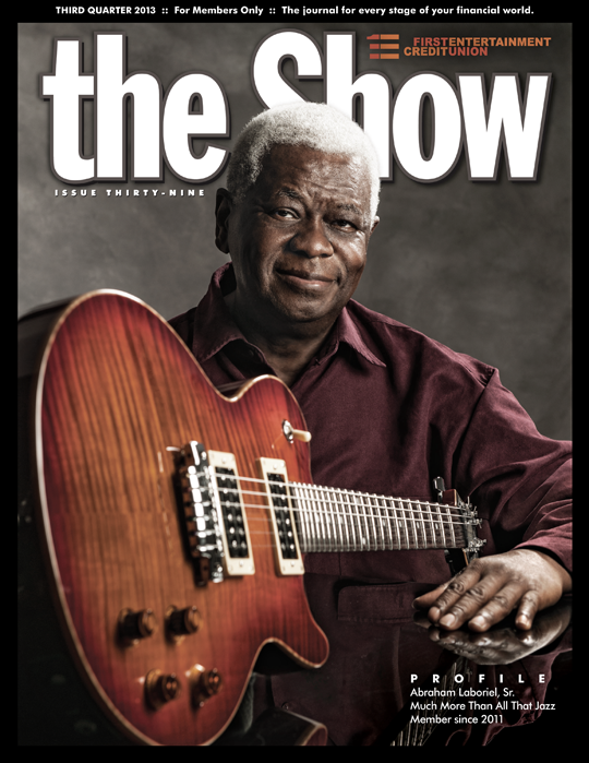 First Entertainment Credit Union The Show issue 39 cover shot Abe Laboriel